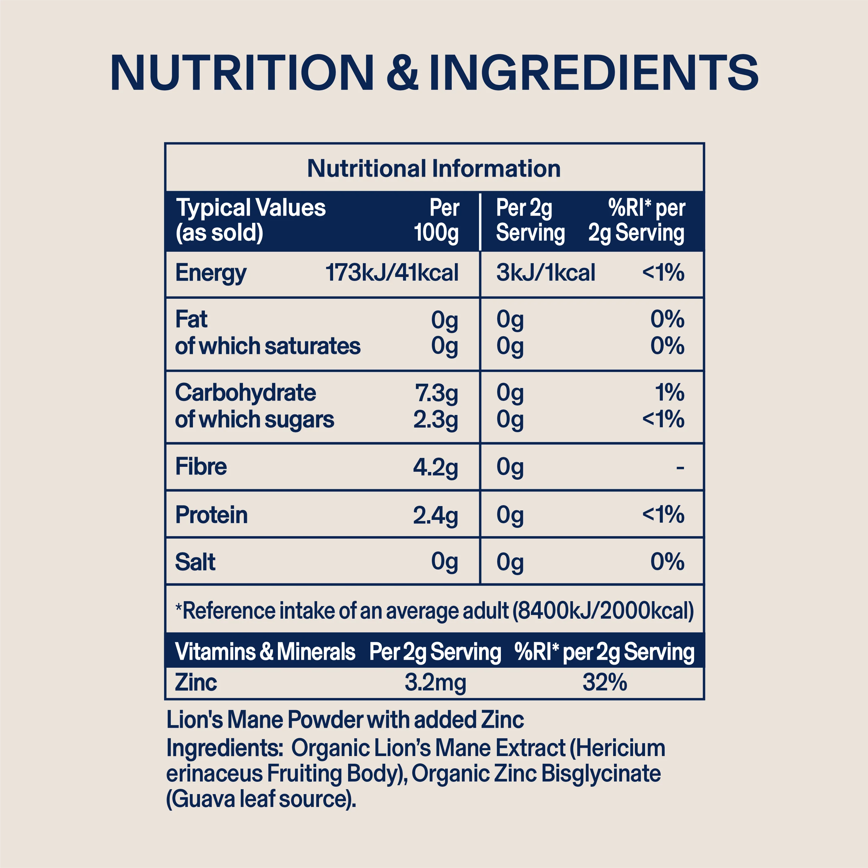Lion's Mane Mushroom Powder (60g Pouch) - Image 11